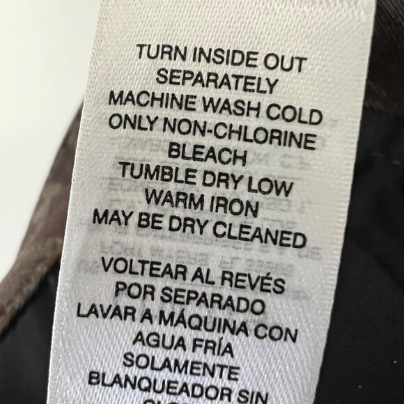 Chicos Womens Perfect Stretch Girlfriend Slim Ankle Jeans Brown Paisley size 2 - Picture 9 of 12